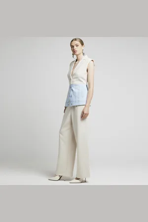 River Island Womens Hybrid Denim Waistcoat