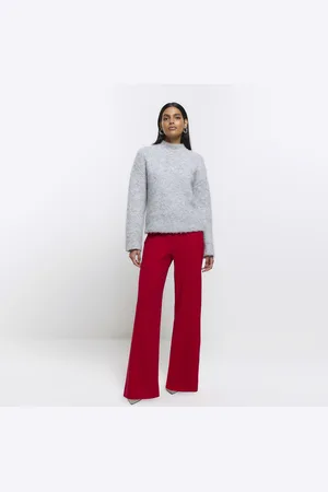 River Island Womens Stitched Wide Leg Trousers