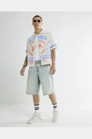 River Island Mens California Pegasus Short Sleeve Shirt