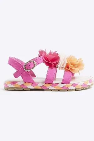 River Island Mini Girls Flower Sandals