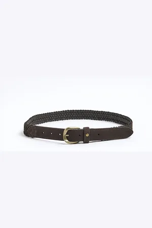 River Island Mens Suede Braided Belt