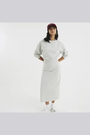 River Island Womens Petite Long Sleeve Midi Sweatshirt Dress