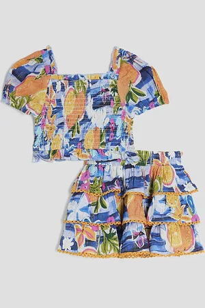 River Island Mini Girls All Over Fruit Print Top Set