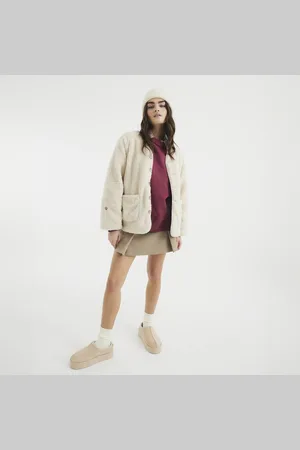 River Island Womens Reversible Borg Quilted Jacket