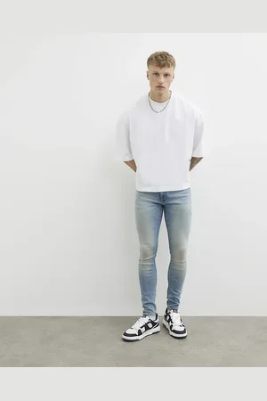 River Island Mens Spray On Skinny Jeans