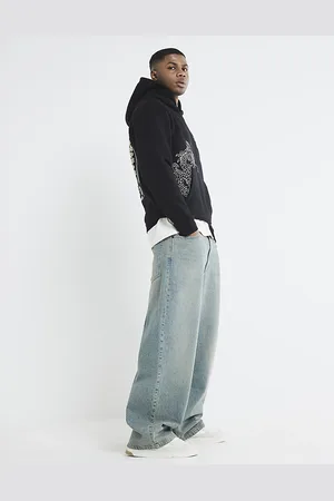 River Island Mens Regular Fit Japanese Beast Hoodie