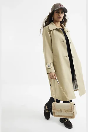 River Island Womens Petite Single Breasted Trench Coat
