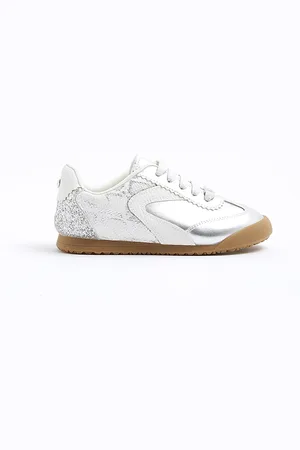 River Island Girls Glitter Runner Trainers