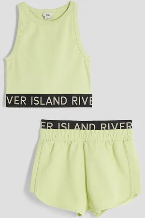 River Island Girls Glitter Tank Set