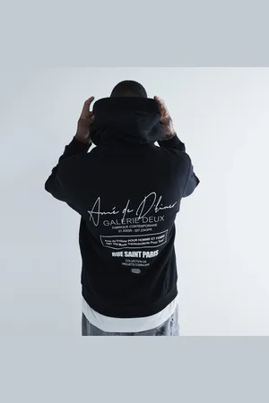 River Island Mens Regular Fit Gallerie Deux Hoodie