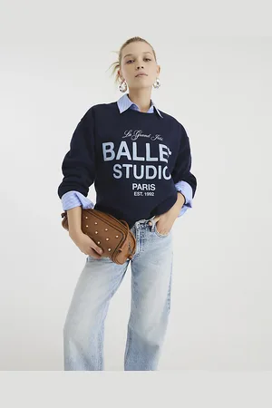 River Island Womens Long Sleeve Ballet Studio Sweatshirt