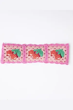 River Island Girls Crochet Cherry Headband
