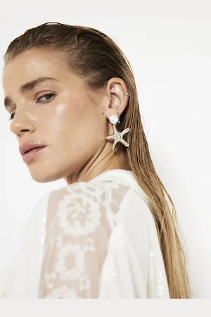 River Island Womens Mini Starfish Drop Earrings