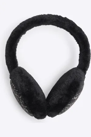 River Island Girls Tweed Ear Muffs