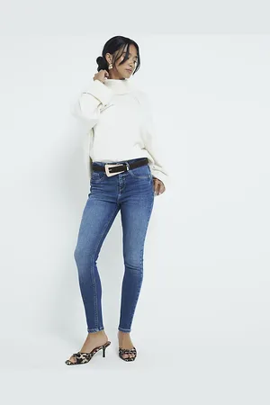 River Island Womens Petite Bum Sculpt Molly Skinny Jeans