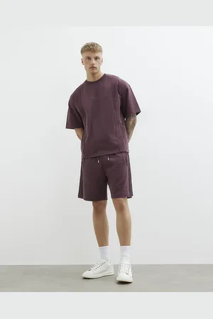 River Island Mens Essentialism 1974 Pleated Shorts