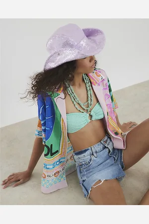 River Island Womens Sequin Stetson Cowboy Hat