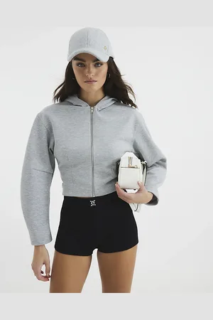 River Island Womens Long Sleeve Fitted Hoodie