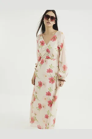River Island Womens V-Neck Floral Maxi Dress