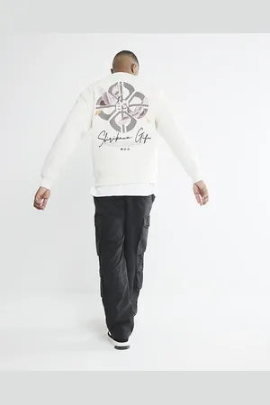 River Island Mens Regular Fit Shirikawa Crane Sweatshirt