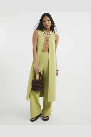 River Island Womens Petite Sleeveless Longline Waistcoat