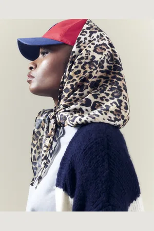 River Island Womens Multi Coloured Leopard Scarf And Cap