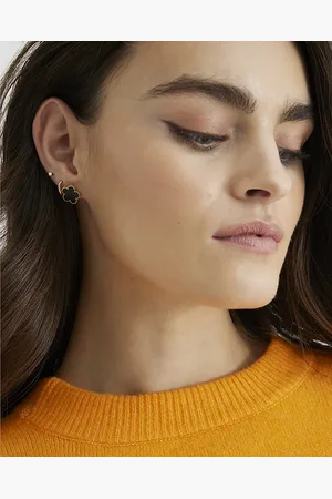 River Island Womens Stainless Steel Flower Stud Earrings