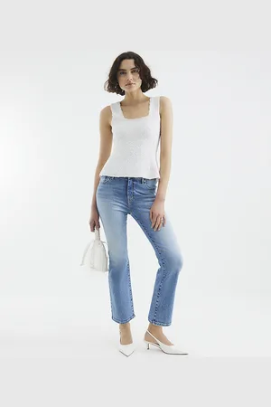 River Island Womens Cropped Bootcut Jeans