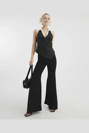 River Island Womens Wide Flare Trousers