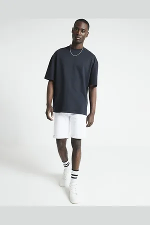 River Island Mens Skinny Fit Denim Shorts