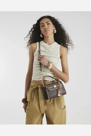 River Island Womens Ri Monogram Mini Tote Cross Body Bag
