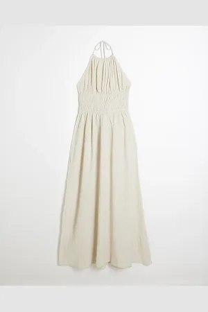 River Island Womens Petite Halter Neck Maxi Dress