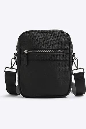 River Island Mens Rr Monogram Cross Body Bag