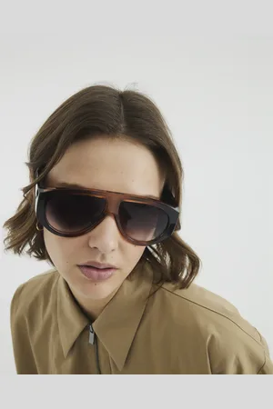 River Island Womens Chunky Aviator Sunglasses
