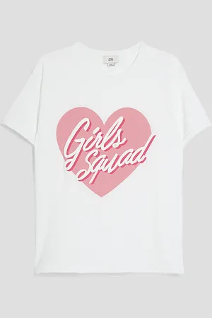 River Island Girls Girls Squad Heart T-Shirt