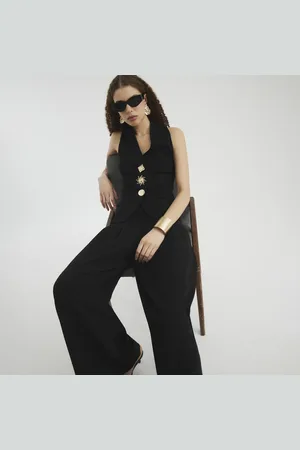 River Island Womens Sleeveless Button Detail Waistcoat