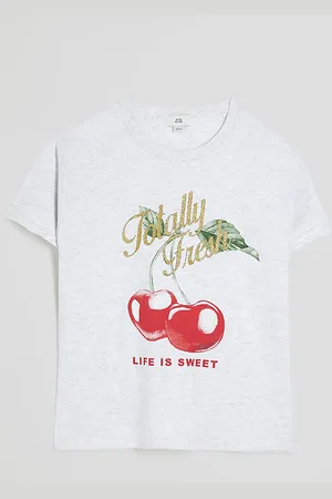 River Island Girls Cherry T-Shirt