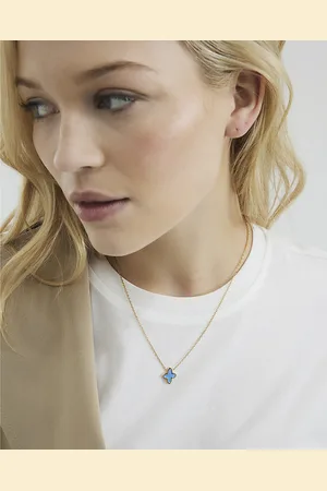 River Island Womens Stainless Steel Petal Necklace