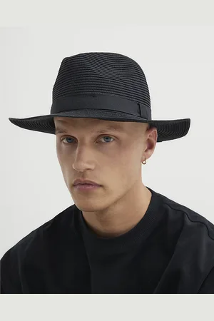 River Island Mens Straw Fedora Hat