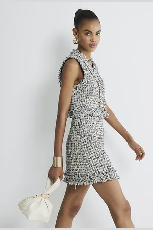 River Island Womens Boucle Mini Skirt