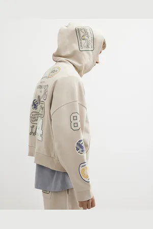 River Island Mens Americana Badge Hoodie