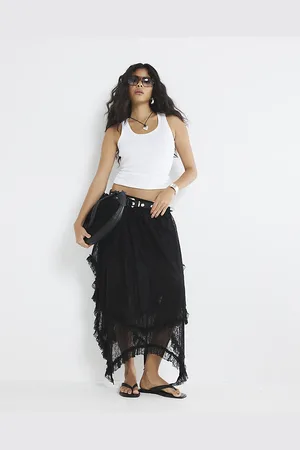 River Island Womens Lace Maxi Skirt