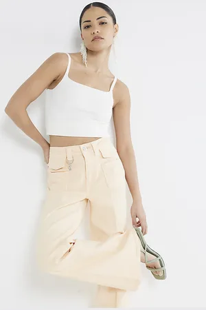 River Island Womens Petite Flared Jeans