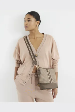 River Island Womens Ri Monogram Webbing Cross Body Bag