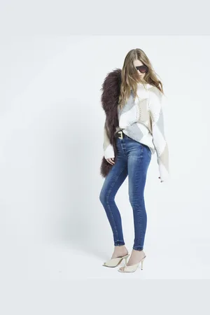 River Island Womens Denim High Rise Super Skinny Jeans
