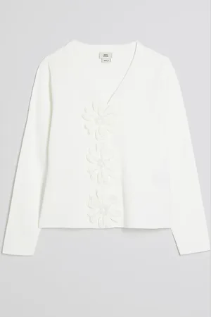 River Island Girls 3D Flower Cardigan