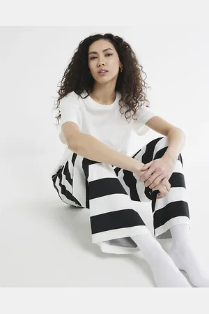 River Island Womens Stripe Top And Trousers Lounge Set