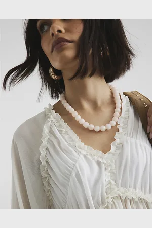 River Island Womens Natural Stone Beaded Necklace