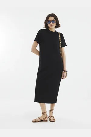 River Island Womens Premium Short Sleeve T-Shirt Maxi Dress
