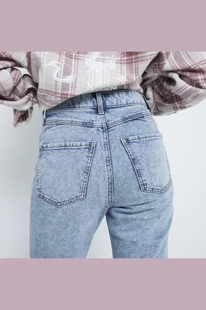 River Island Womens High Rise Sculpt Mom Jeans
